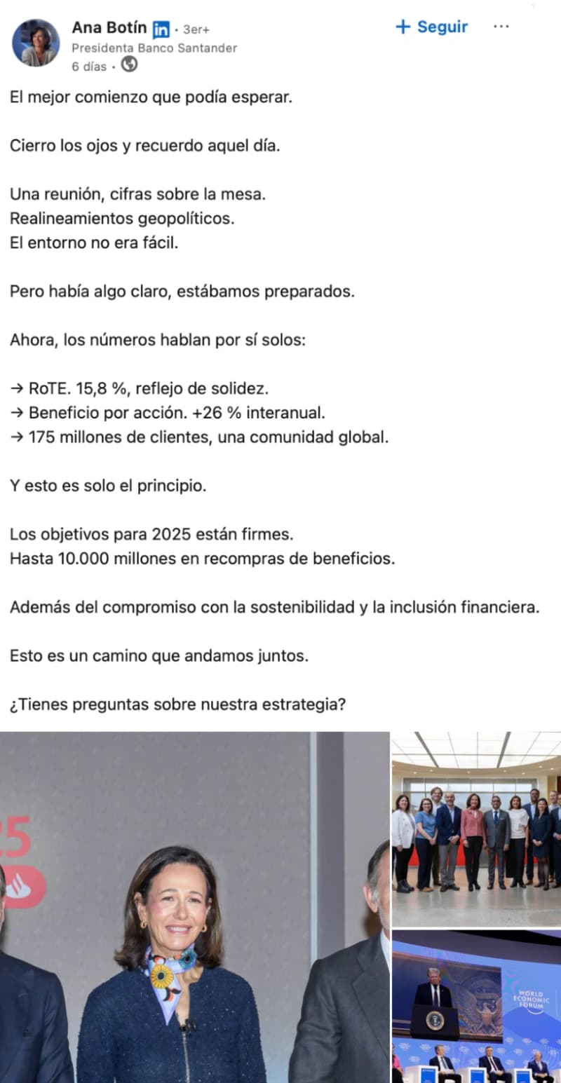 Ana Botín — Después