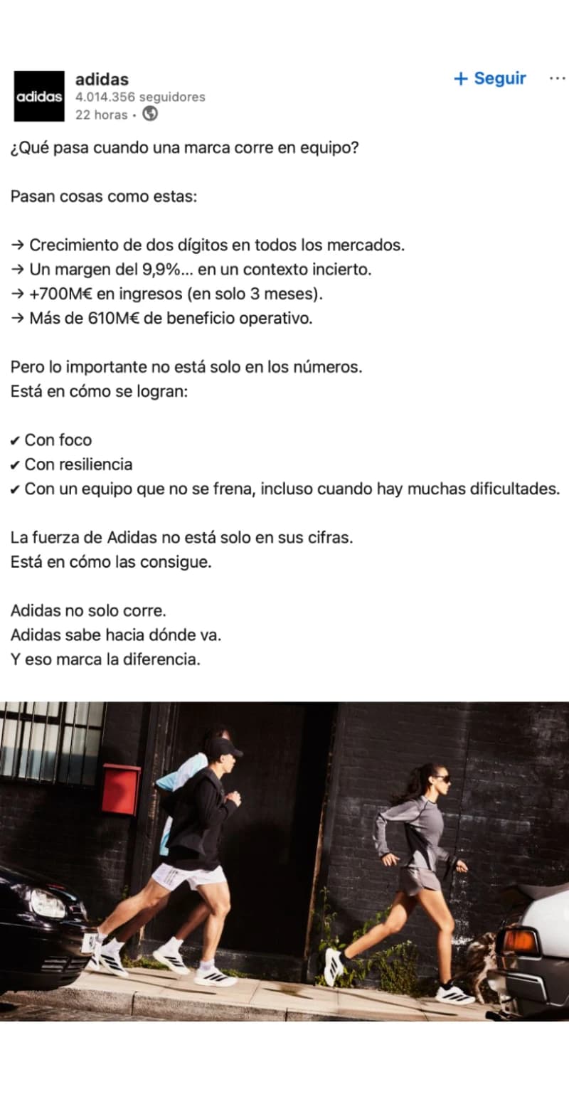 Adidas — Después